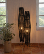 Twin Black Rope Floor Lamps (Set of 2)