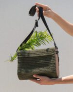 Crochet bag with wooden sidewalls - Image 3