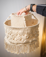 Boho Macramé Hanging Flower Shade - Image 5