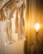 Boho Macramé Hanging Lantern Shade - Image 10