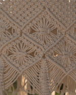 Boho Macramé Hanging Lantern Shade - Image 2