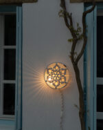 MoonWeave Macramé Wall Light - Image 4