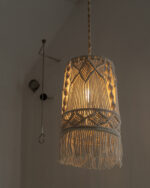 Handmade Macramé Ceiling Pendant Light - Image 5